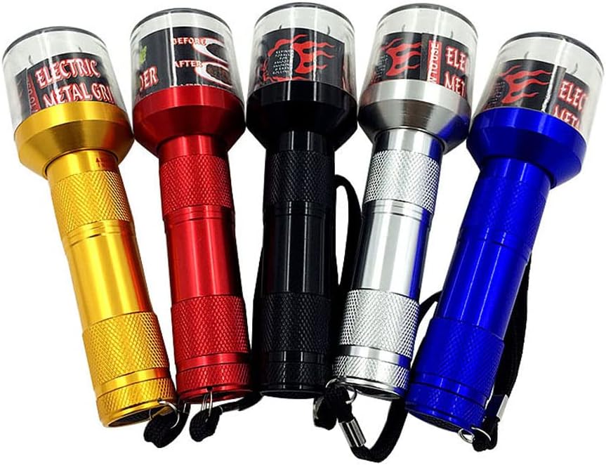 NALEINING Electric Grinder, Creative Flashlight Shape, A Good Tool for Crushing Tobacco Leaves, Herbs and Spices. (Five Colors)