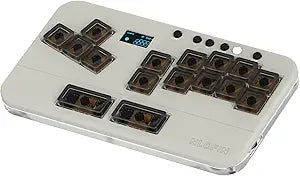 Leverless Controller Arcade Stick Mini Keypad,16Key All-Button Arcade Controller Gamingpad (Gray)