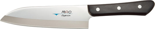 Mac Knife Superior Santoku Knife, 6-1\/2-Inch, Silver