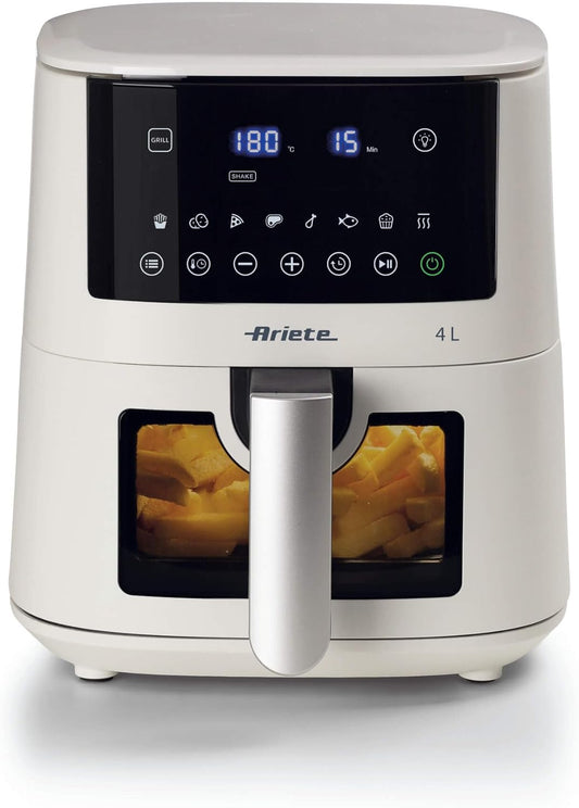 Ariete 4633 Airfryer 4L, 1400W, capacity 4L, 9 programs, shake and grill function, temperature up to 200°C, white