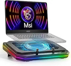 Cooling Pad for Msi Vector A18 HX 17 HX 16 HX AI GP66 GP76ï¼ˆCreator Z16 A16 Z16P A16 AI+ M14 17 16 15 Gaming Laptop with Powerful Turbo Fan Can Fast Cooling,6 RGB Light Mode,Touch Contr ï»¿ ï»¿