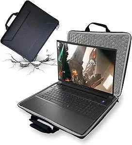 18inch Hard Gaming Laptop Sleeve, EVA Protective Antishock Case Compatible for 18 inch Alienware Area-51 Gaming Laptop, for 18 inch Alienware m18 R2/m18 Hard Case