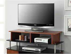 Maykoosh Antique Ambiance TV/Monitor Riser for TVs up to 46 Inches, Cherry, (L) 42 in. x (W) 15.75 in. x (H) 8 in., Melamine Veneer,Particle Board