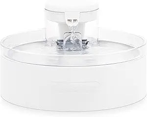 PetSafe Outlast Cat Fountain - Encourages Healthy Hydration - Pump-Free Design with HydroSpin Technology - Automatic Pet Water Bowl - Dishwasher-Safe - Long-Lasting - 128 oz