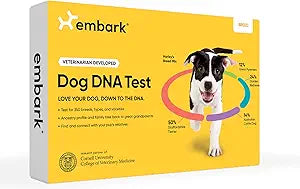 Embark Breed Identification Kit - Most Accurate Dog DNA Testing Kit - 99% Breed Ancestry Accuracy for Mixed Breed Dogs - Plus Relative Finder & Family Tree