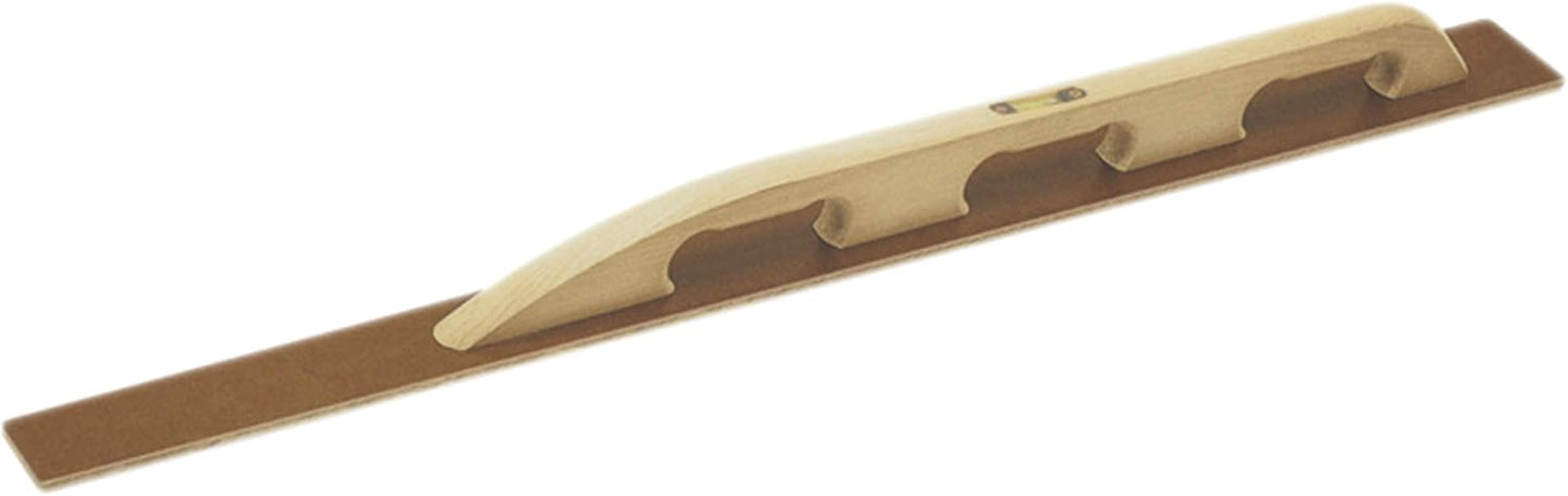 Kraft Tool CF510L Tapered Laminated Canvas Resin Hand Darby with 3 Hole Handle with Level Vial, 45-Inch