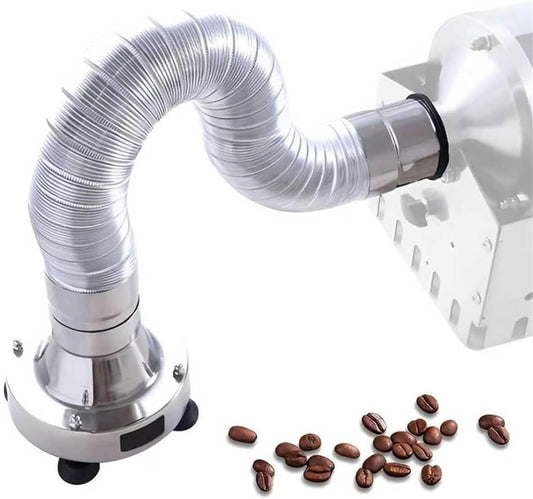 Coffee Bean Cooler, Electric Coffee Smoke Extractor, Silver Skin Machine, With Adjustable Hoses, No Chaff, 8000RPM Airflow 156CFM, For Home Coffee Use, Not Coffee Roaster