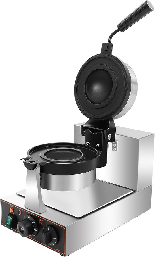 Sealed Burger Maker Machine, Commercial Electric UFO Burger Maker Machine 1000w Panini Maker Machine Stick-Resistent Waffle Press Machine with Time & Temp Control for Home Kitchens Bakeries