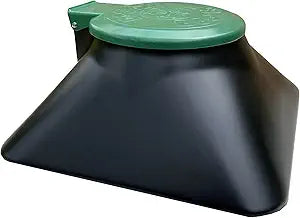 Doggie Dooley The Original In-Ground Dog Waste Disposal System, Black with Green Lid (3800X)