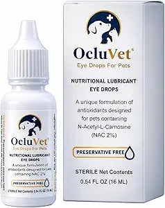 Eye Drops for Pets | Clinically Studied Antioxidants for Pets with Cataracts | Made in The USA | Includes 2% N-Acetyl-L-Carnosine (NAC) | 16mL