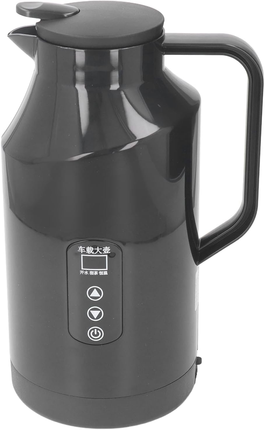 Haofy Portable Car Electric Kettle Hot Water Boiler 200W 1500ml 12V 24V Stainless Steel Display with Cigarette Lighter Plug for Travel