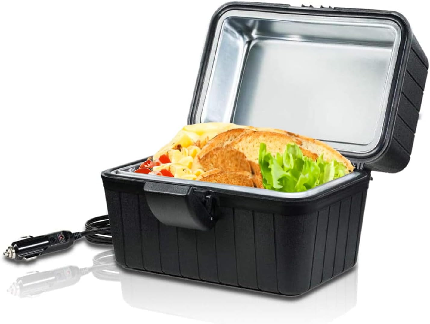 VaygWay 12V Portable Heating Lunch Box Electric Insulated Lunch Box Food Warmer Universal Perfect for Traveling, Picnics, Camping and On-site Lunch Break