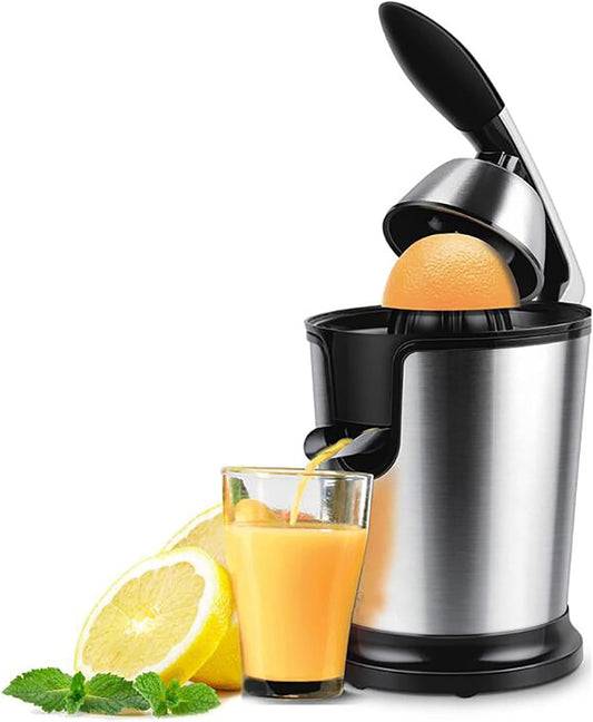 Electric Citrus Juicer, Orange Juicer Machine with High Juice Yield | Stainless Steel Hands Free Lime Grapefruit Squeezer 350W I Exprimidor De Lemons Electrico Small Juicers Machine Mini for Fruits