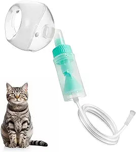 Cat Nebulizer Lying Cup and Cat Inhaler Mask, Pet Oxygen Mask for Cats, Puppies and Small Dogs (Nebulizer Device Not Included) S