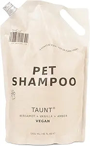 DedCool Pet Shampoo Refill | 01 Taunt Scent | Hypoallergenic, Tear-Free Dog & Cat Wash for Sensitive Skin, Dryness & Itch Relief | Vegan, Non-Toxic, Deodorizing Cleanser | 45oz
