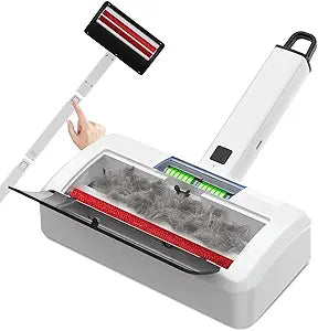 Pet Hair Remover for Carpet, Reusable Pet Hair Remover, 44 Inch Adjustable Handle, Electric Dog Cat Hair Removal Tool for Couch, Carpet