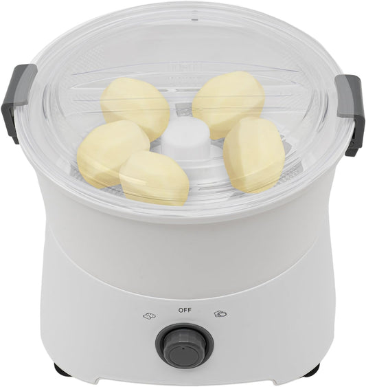 85W Commercial Electric Potato Peeler,One-button Drive Multifunctional Table Standing Peeler Spinner,Automatic Peeling Machine for Resturant Kitchen (AOT-P09)