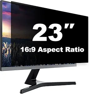 23 Inch Computer Privacy Screen Shield for 16:9 Widescreen Desktop Monitor - Anti-Glare Blue Light Privacy Filter and Anti Spy Screen Protector Film