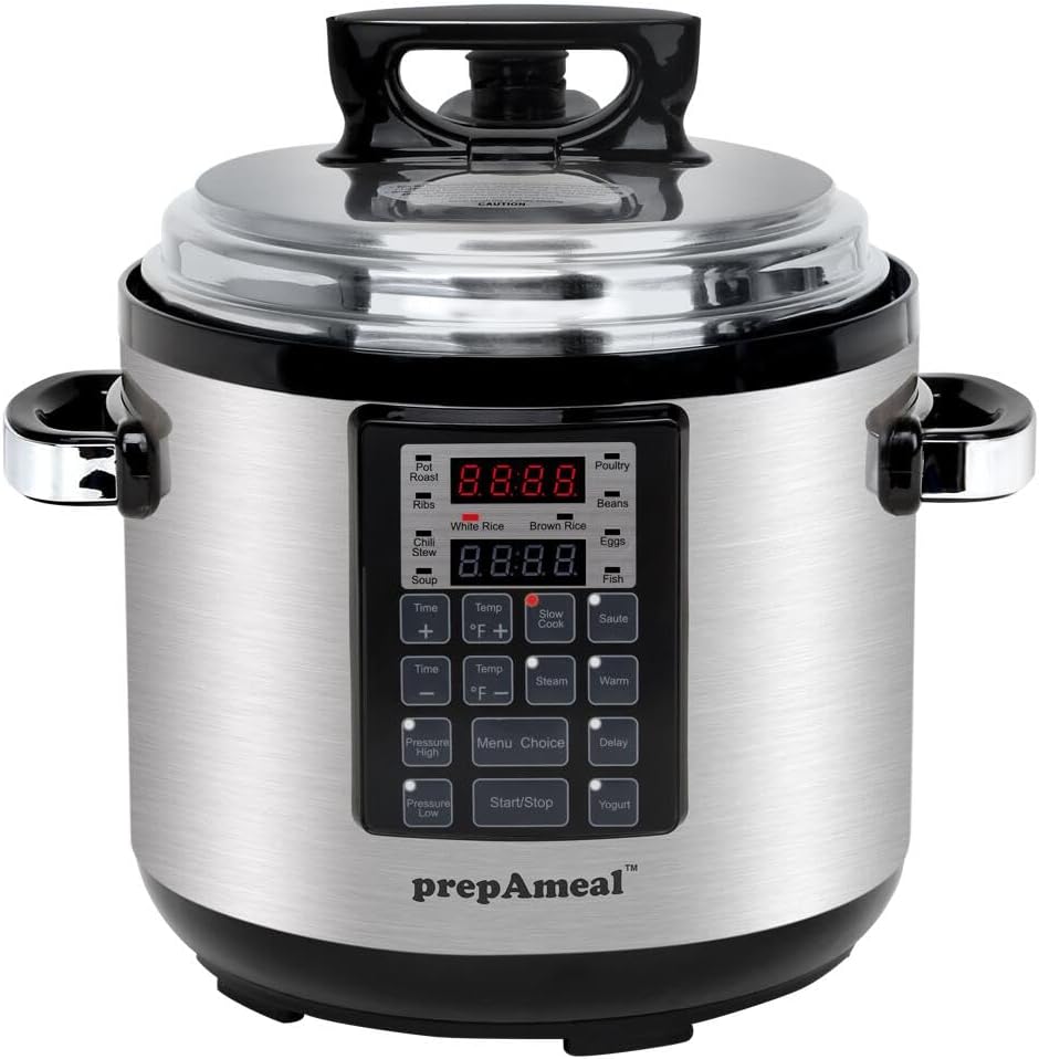 9-in-1 Electric Pressure Cooker 6QT Multi-Functional Programmable Non-Stick Pot, Slow Cooker, Rice, Steamer, Sauté, Yogurt Maker, Warmer, 6 Quart