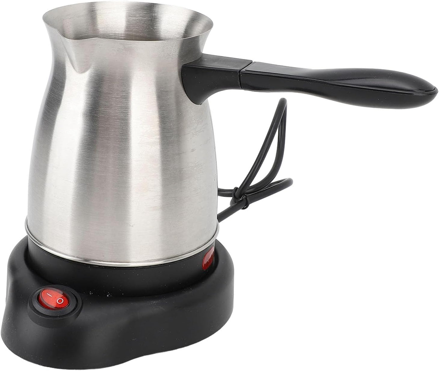 600W Turkish Coffee Maker - 600ml Electric Coffee Pot with Anti Scald Handle, Portable Hot Water Kettle