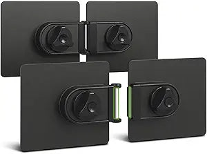 2-Pack Universal Magnetic Monitor Connection Bracket Compatible with All Computer Monitors Curved and Flat Screen Adjustable Magnetic Monitor Alignment Tool with Strong Adhesive