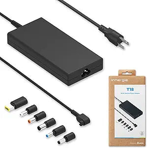 Innergie T18 (180G) 180W 150W Universal Gaming Laptop Charger Power Adapter for Acer ASUS ROG HP Lenovo MSI 100-240V AC Input 19.5V 9.23A DC Output Power Supply Made by Delta Electronics