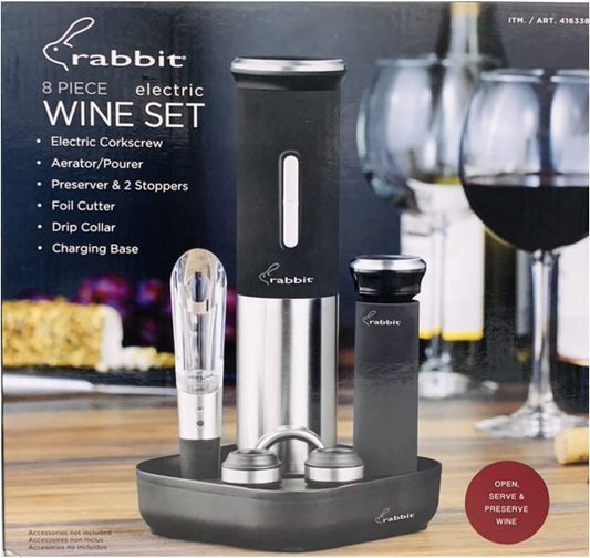Rabbit Electric Wine Opener Set, 8-piece