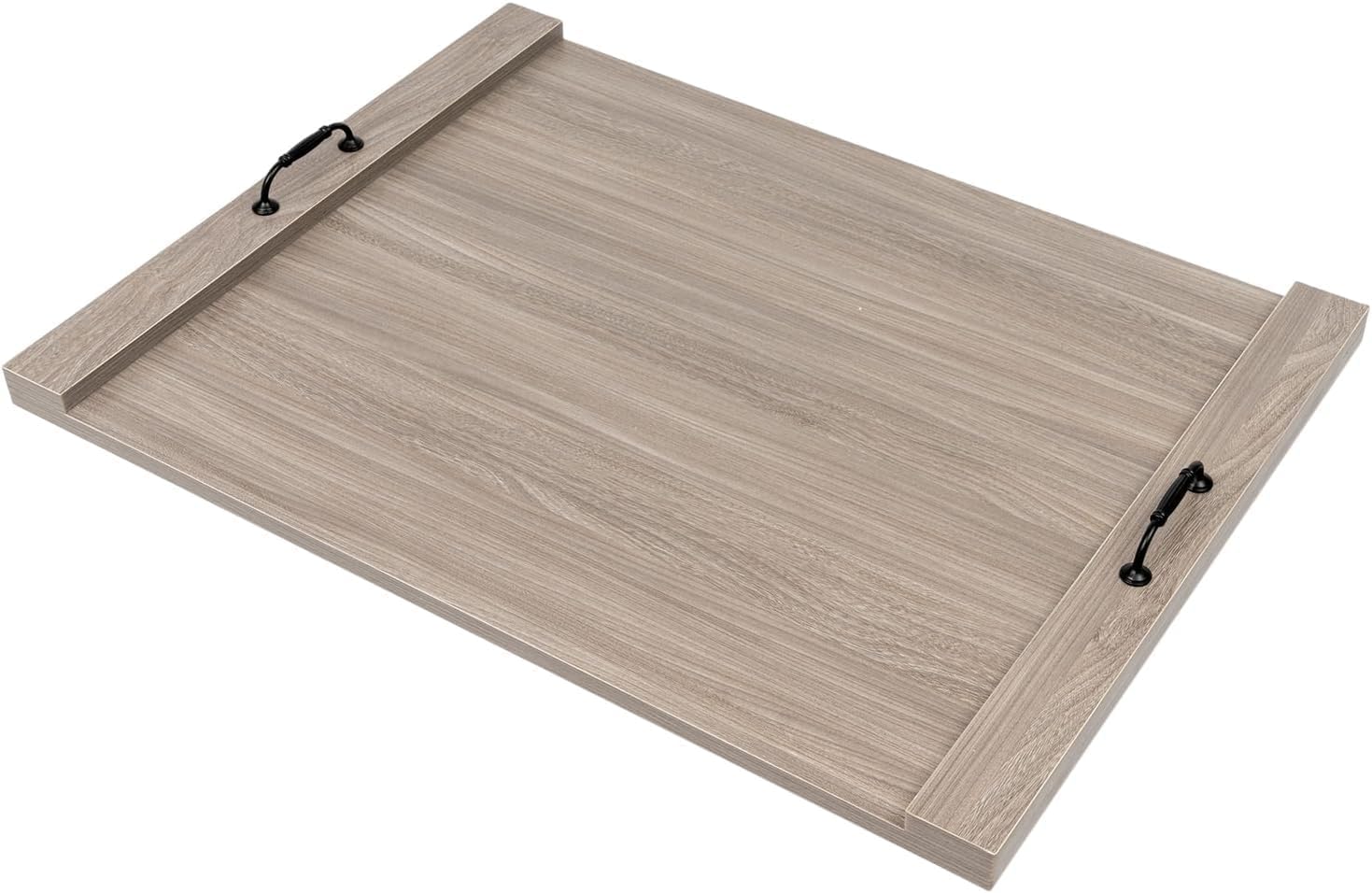 Board Stove Cover, Wood Noodle Board Stove Cover with Handles for RV Gas & Electric Stove Top, Expandable Counter Space Kitchen Organizer (30"x22", Grey)