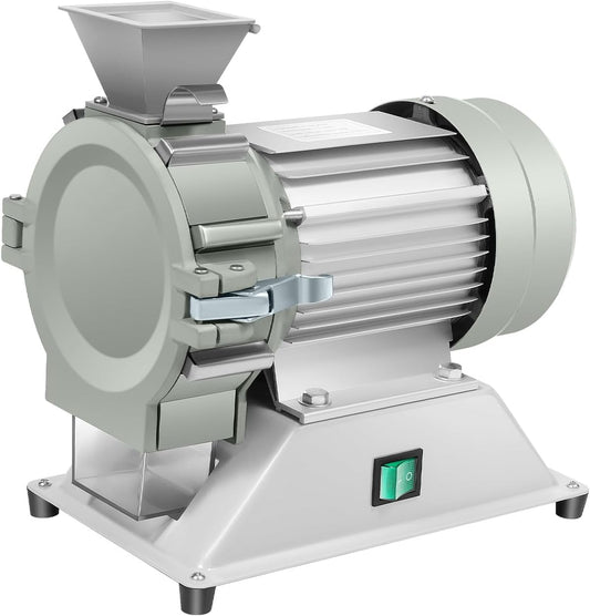 Plant Grinder, 1400R/M Micro Plant Grinding Machine with High Grinding Accuracy & Adjustable Blade Distances Electric Soil Crusher Pulverizer Mill Machine for Restaurant Research Institutes Etc