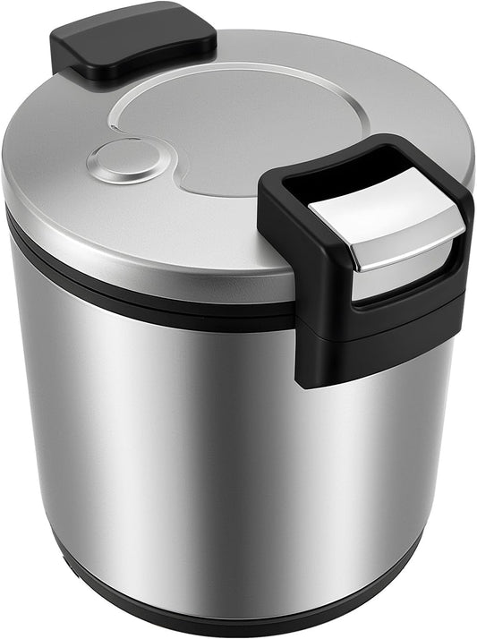 23L\/6Gal Commercial Electric Rice Warmer with Rice Spoon, 110W 110V Stainless Steel Electric Food Warmer with Non-Stick Aluminum Inner for Restaurant Party Family (Silver)