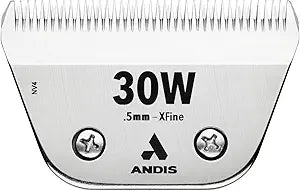Andis 561462 ceramicEDGE #30W XFine Wide Blade, Small Animal and Pet Grooming, Detachable Replacement Blade, Long Lasting, Stainless Steel