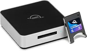 OWC Atlas USB4 CFexpress 4.0 Type B Card Reader, 40Gb/s USB4 USB-C Port, Bus Powered, Includes Type A>B Adapter for Fast ingest of Type A Cards, Up to 5000MB/s Real-World Speed, USB-C Cable