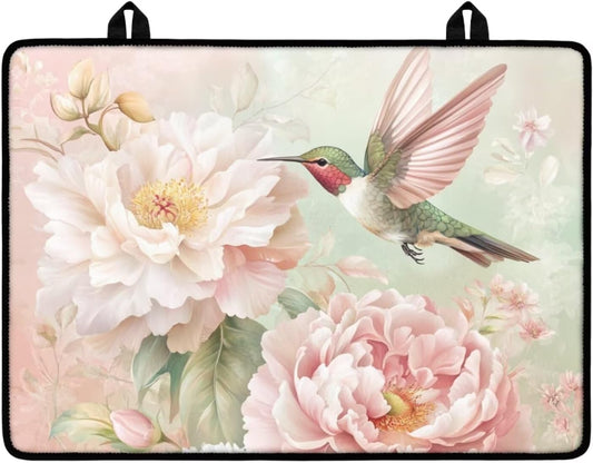 YUVAMAGIMO Floral Hummingbird Electric Stove Top Cover Waterproof Cover for Glass Top Stove Heat Resistant Mats for Gas Cooktops Multipurpose Protector Pads for Home Kitchen Decor