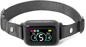 Premier Pet Dog Bark Collar- Waterproof - Rechargeable Digital Bark Collar Anti Barking Collar with 5 Adjustable Sensitivity Levels Dogs