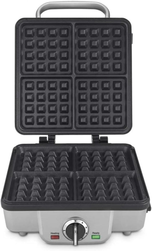 Cuisinart WAF-300P1 Belgian Waffle Maker with Pancake Plates, Brushed Stainless