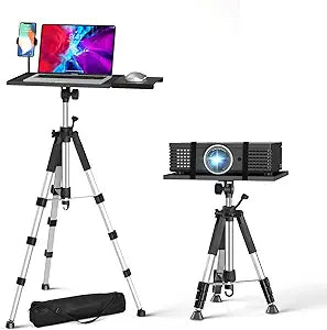 Projector Stand Tripod - Each Leg Height Can Be Adjusted Independently, Adjustable Height from 17.6 to 51.4 Inches