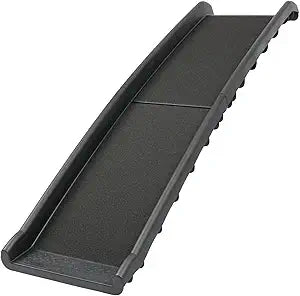 PetSafe Happy Ride Folding Dog Ramp - SUV Compatible Lightweight Pet Ramp with High Traction Walking Surface - Joint Strain Protection - Secure Foldable Design for Compact Storage