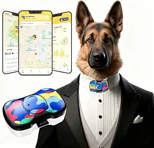 4G Smart GPS Dog Tracker with Real-Time Location, Virtual Fence & Activity Monitoring, Waterproof Long Battery Life, Chew-Resistant Design with 3 Protective Shells, App & Subscription Required