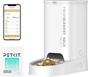 PETKIT Automatic Cat Feeder, 2.4G WiFi Automatic Dog Feeder, App Control Pet Food Dispenser with Triple Fresh-Lock System, Up to 10 Meals Per Day, Schedule Feeding, Food Shortage Alert, 3L Capacity