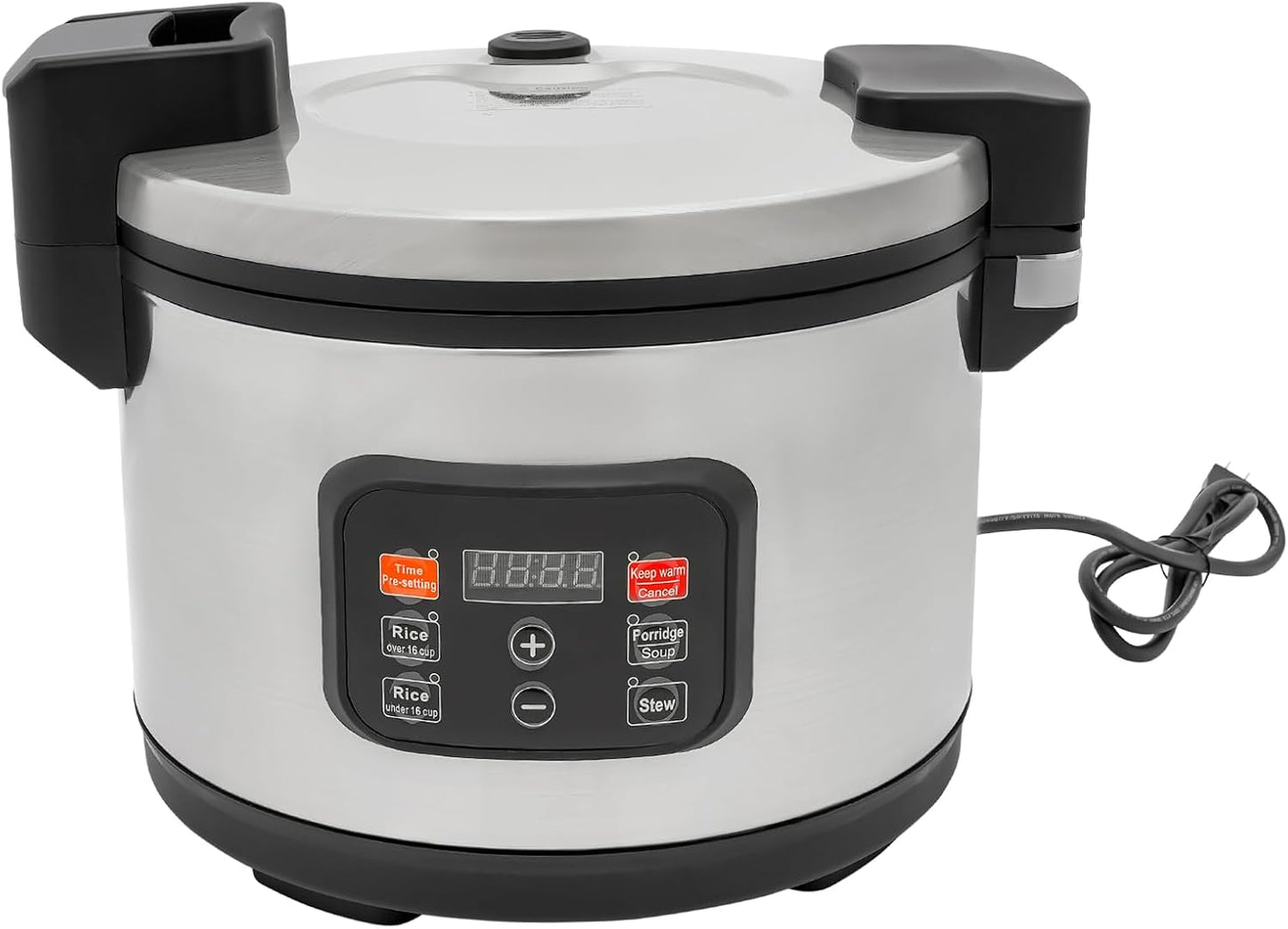 13.5Qt Rice Cooker, 110V 1850WCommercial Electric Rice Cooker, Rice Cooker Fast Cooking with Time Display & CookingTime Preset for Restaurant