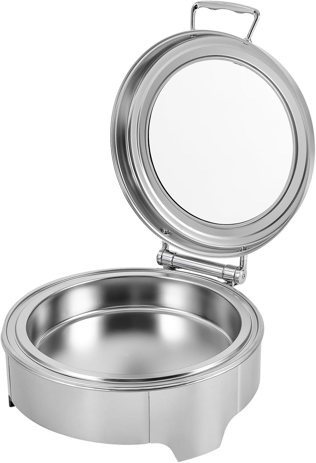 Electric Round Chafing Dish Buffet Set 6.34QT 400W Food Warmer Buffet Server with Lid,Stainless Steel Chafers Buffet Food Warmer Set for Party Catering,19.68 * 16.92 * 7.87inch