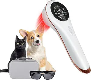 Upgrade Cold Laser Therapy Device for Dogs Pets & Handheld Red Light Therapy for Dog Cat Joint Pain Relief & Wound Healing, with Magnetic Cover for Safe Home Use