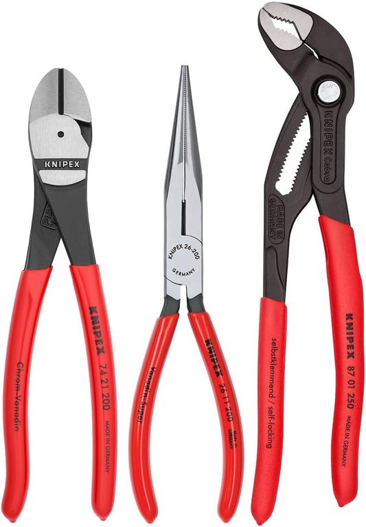 Knipex - 3 Pc Universal Pliers Set w/CobraÂ® Pliers (00 20 08 US2)