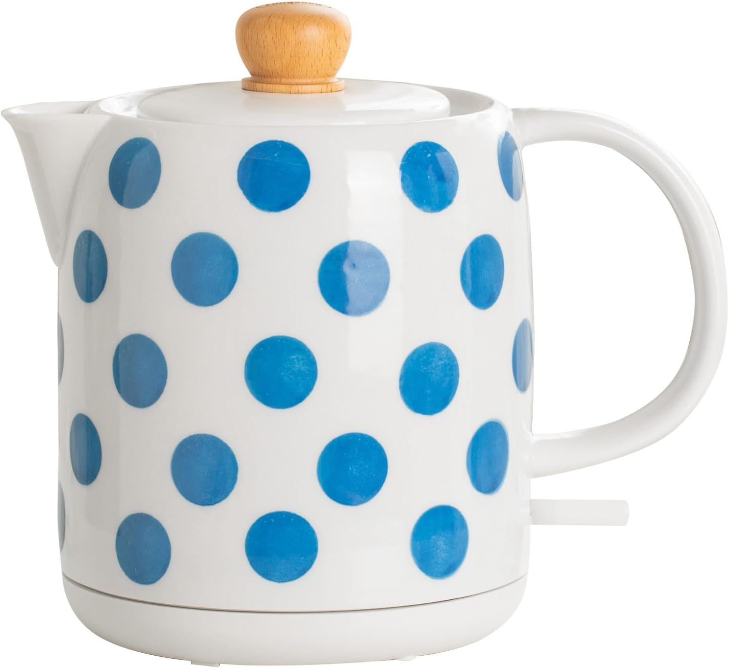 LONGSEED 1.0-Liter Ceramic Electric Kettle, 1000W Rapid Boil, Tea Kettles Pot & Hot Water Boiler For Coffee & Tea, Teapot Auto Shut-Off, Boil-Dry Protection