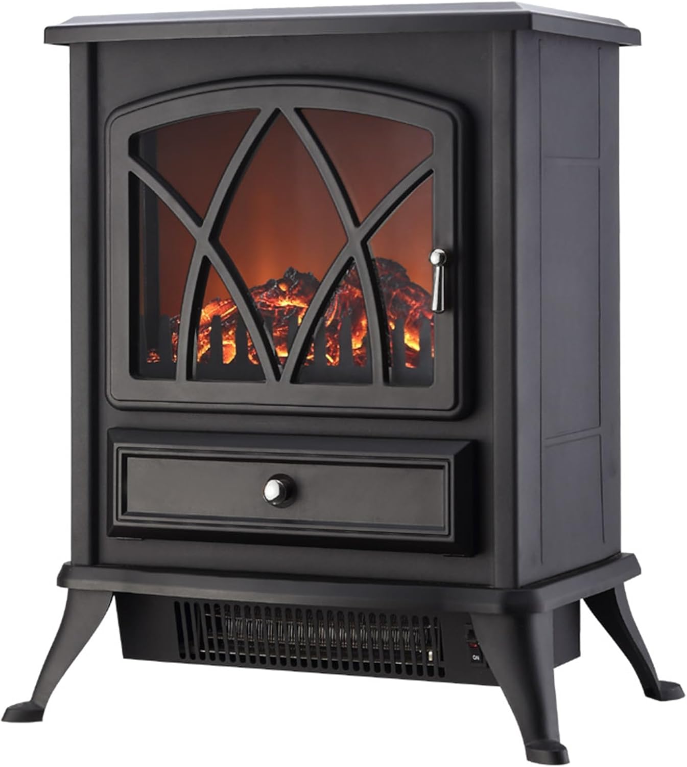 Comfort Glow ES4215 Ashton Electric Stove Black, Length: 11.5in, Width: 16.5in, Height: 23in