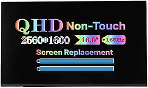 16.0" 2.5K 165Hz Screen Replacement for Lenovo FRU 5D11P49501 Laptop Computer Non-Touch QHD 2560 * 1600 40 Pins LCD LED Display Panel