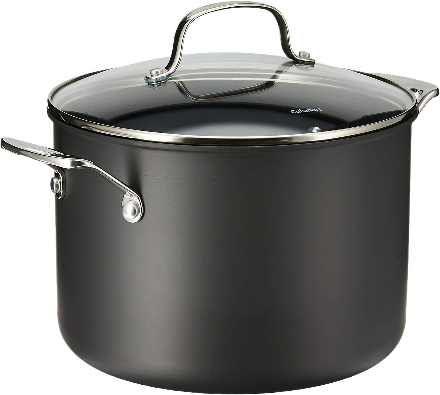 Cuisinart Chef's Classic Nonstick Hard-Anodized 8-Quart Stockpot with Lid,Black