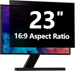 Computer Privacy Screen Protector 23 Inch with Hp Dell Acer Asus Samsung LG and More, Removable Security Shield Filter for 16:9 Aspect Ratio Monitor Like ViewSonic Sceptre AOC Koorui BenQ (23" Diagonal 16:9 1 Pack)