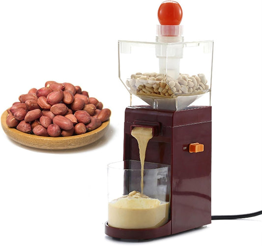 Mini Machine Peanut Butter Maker, Electric Peanut Grinder 120W Strong Motor Power Food Processor for Peanuts Cashews Coffee Hazelnuts
