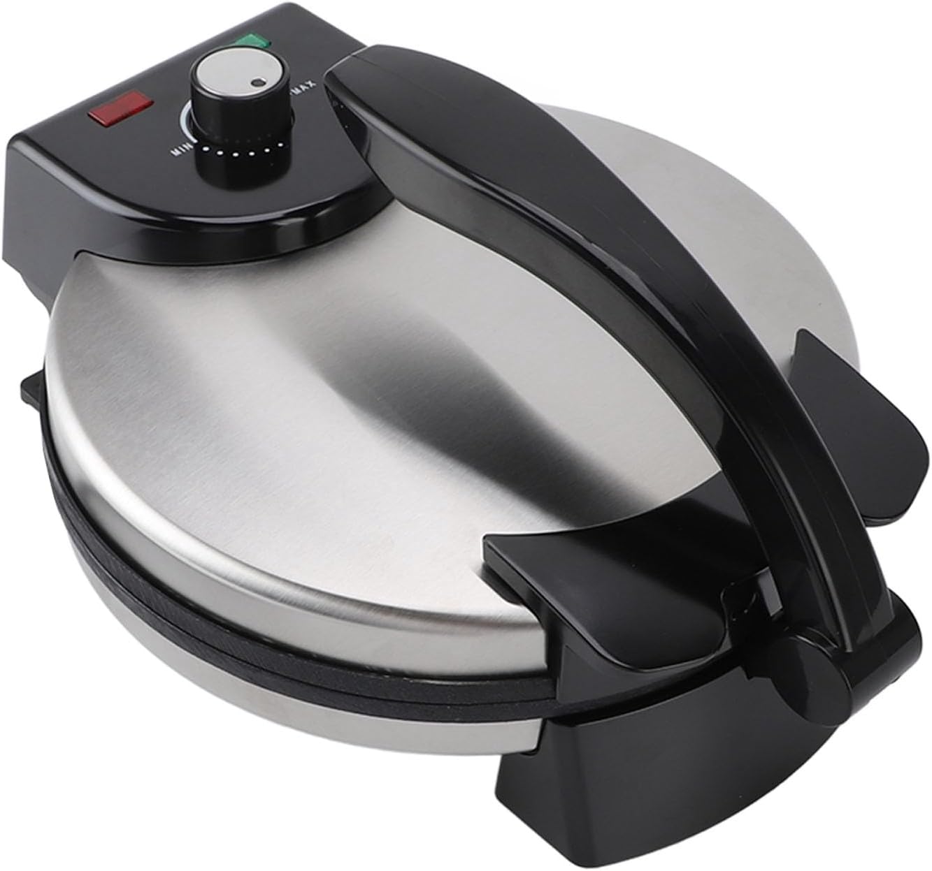 Stainless Steel Non-Stick Electric Tortilla Maker, 10‘’ Roti Maker Machine, Temperature Control, for Tortillas,Chapati Maker Machine, Burrito Maker, Tortillera